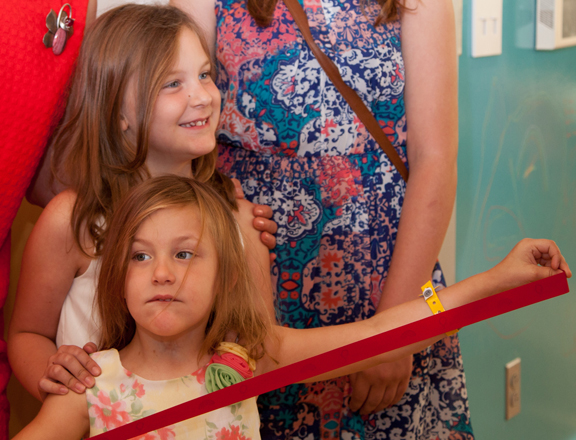 young ribbon cutters